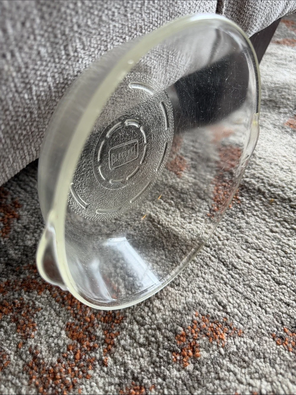 Vintage Glasbake 218 Etched 6-Inch Clear Round Casserole Dish (No Lid)